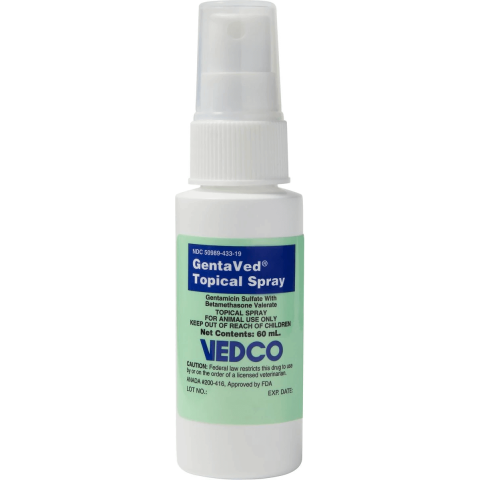 Gentamicin / Betamethasone (Generic) Topical Spray for Dogs