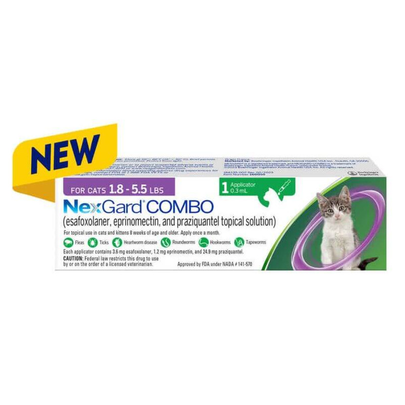 NexGard COMBO 1.8-5.5 LBS 1 DOSE