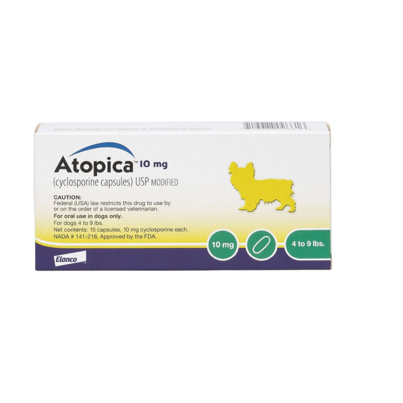 Atopica For Dogs 10mg 15 CAPS