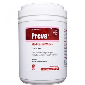Preva Medicated Wipes Category