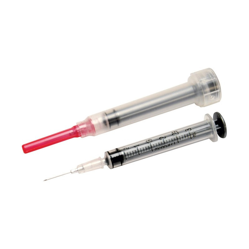 3cc (3ml) Luer-slip syringe 22G x 3/4" Needle + Syringe combo